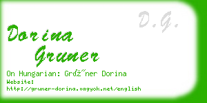 dorina gruner business card